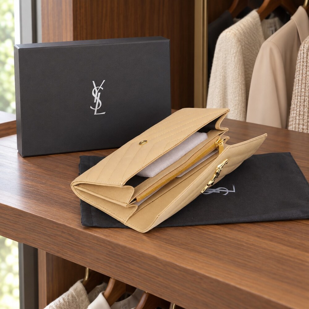 YSL Saint Laurent Cassandre Envelope Long Wallet - Picture 6 of 6